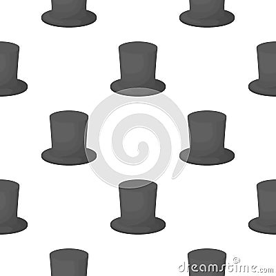 Zylinder icon in cartoon style isolated on white background. Theater pattern stock vector illustration Vector Illustration