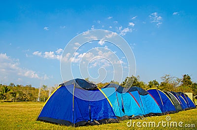 â€¢ Stay by tent at Sankamphaeng hot fountain. Stock Photo