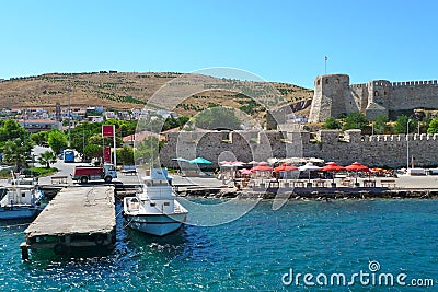 Canakkale and castle views Stock Photo