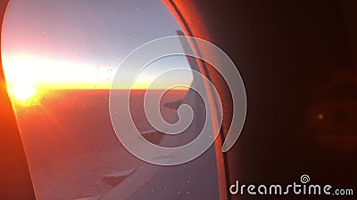 Εναέρια άποψη της ανατολής μέσω του παραθύρου επιβατηγών αεροσκαφών το πρωί Εναέρια άποψη Cloudscape στην αυγή μέσω του παραθύρου φιλμ μικρού μήκους Εναέρια άποψη της ανατολής μέσω του παραθύρου επιβατηγών αεροσκαφών το πρωί Εναέρια άποψη Cloudscape στην αυγή μέσω του παραθύρου φιλμ μικρού μήκους