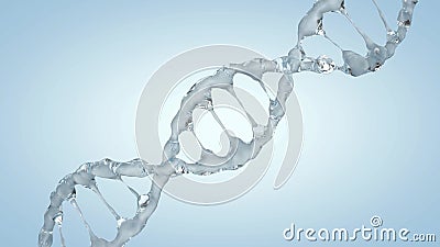 Ζωντανεψοντα πρότυπο DNA από τις πτώσεις του νερού ελεύθερη απεικόνιση δικαιώματος Ζωντανεψοντα πρότυπο DNA από τις πτώσεις του νερού ελεύθερη απεικόνιση δικαιώματος