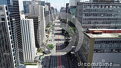 Λεωφόρος Avenida Paulista Paulista, πόλη Σάο Πάολο, Βραζιλία απόθεμα βίντεο Λεωφόρος Avenida Paulista Paulista, πόλη Σάο Πάολο, Βραζιλία απόθεμα βίντεο