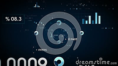 Μπλε γραφικών παραστάσεων και στοιχείων Μπλε γραφικών παραστάσεων και στοιχείων