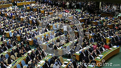 Ο Πρόεδρος των ΗΠΑ Barack Obama κρατά μια ομιλία, η Γενική Συνέλευση των Ηνωμένων Εθνών Ο Πρόεδρος των ΗΠΑ Barack Obama κρατά μια ομιλία, η Γενική Συνέλευση των Ηνωμένων Εθνών