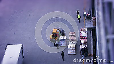 Τρόφιμα φόρτωσης στο σκάφος Τρόφιμα φόρτωσης στο σκάφος