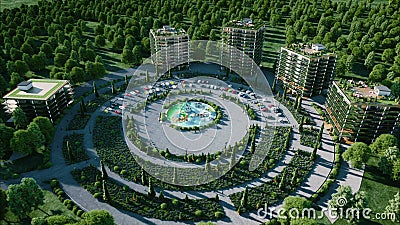 Город, визуализирование 3d городка архитектурноакустическое вид с воздуха Реалистическая анимация 4K бесплатная иллюстрация Город, визуализирование 3d городка архитектурноакустическое вид с воздуха Реалистическая анимация 4K бесплатная иллюстрация