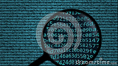 Лупа открывает слово phishing на экране Связанная компьютерной безопасностью анимация поиска схематическая видеоматериал Лупа открывает слово phishing на экране Связанная компьютерной безопасностью анимация поиска схематическая видеоматериал