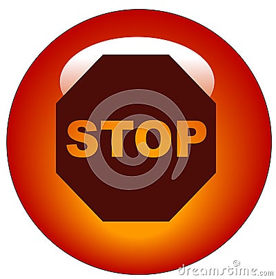 按钮图标符号终止万维网