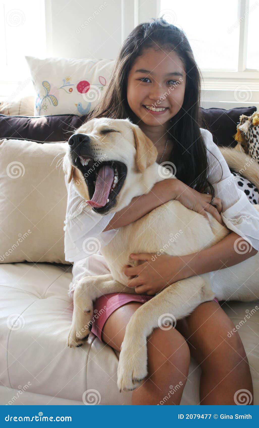 Dog Knots Woman