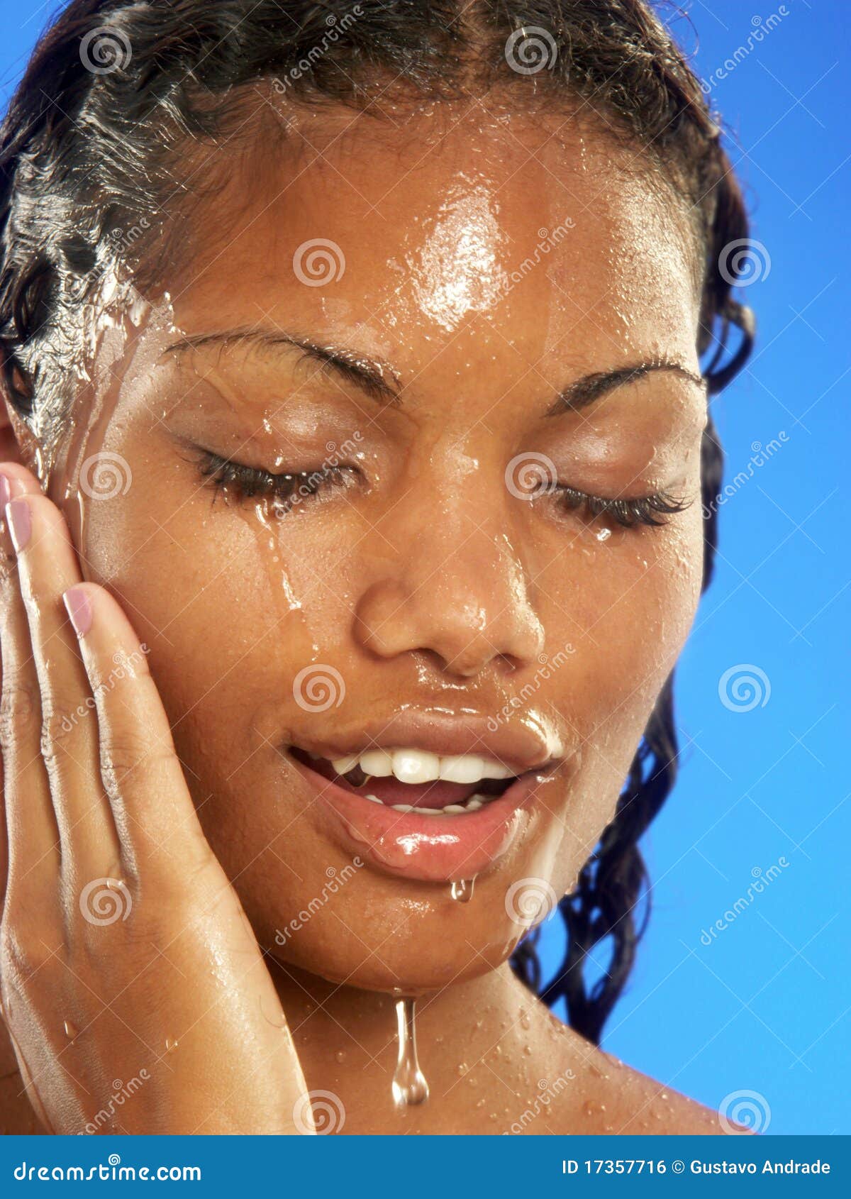 Ebony Wet Faces