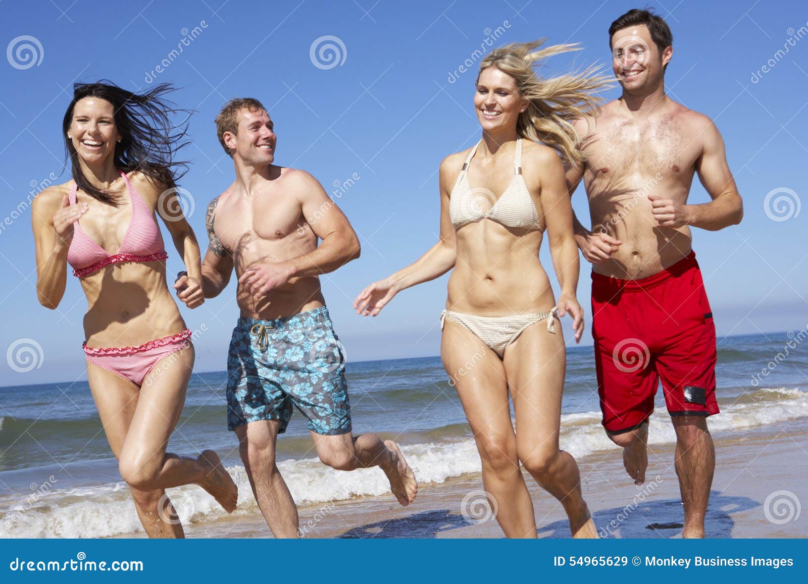 Threesome On The Beach
