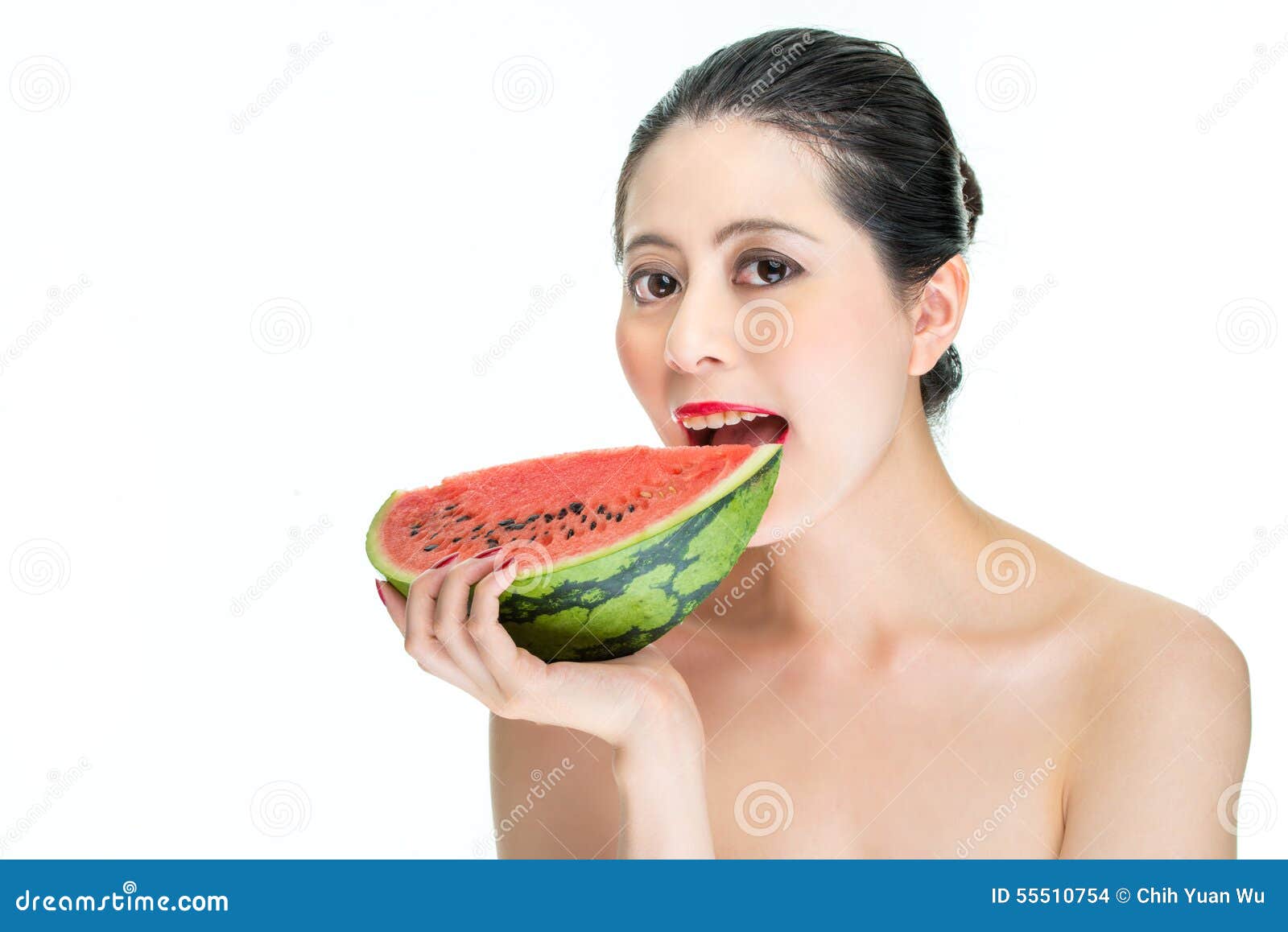 Woman Smashes Watermelon With Breast