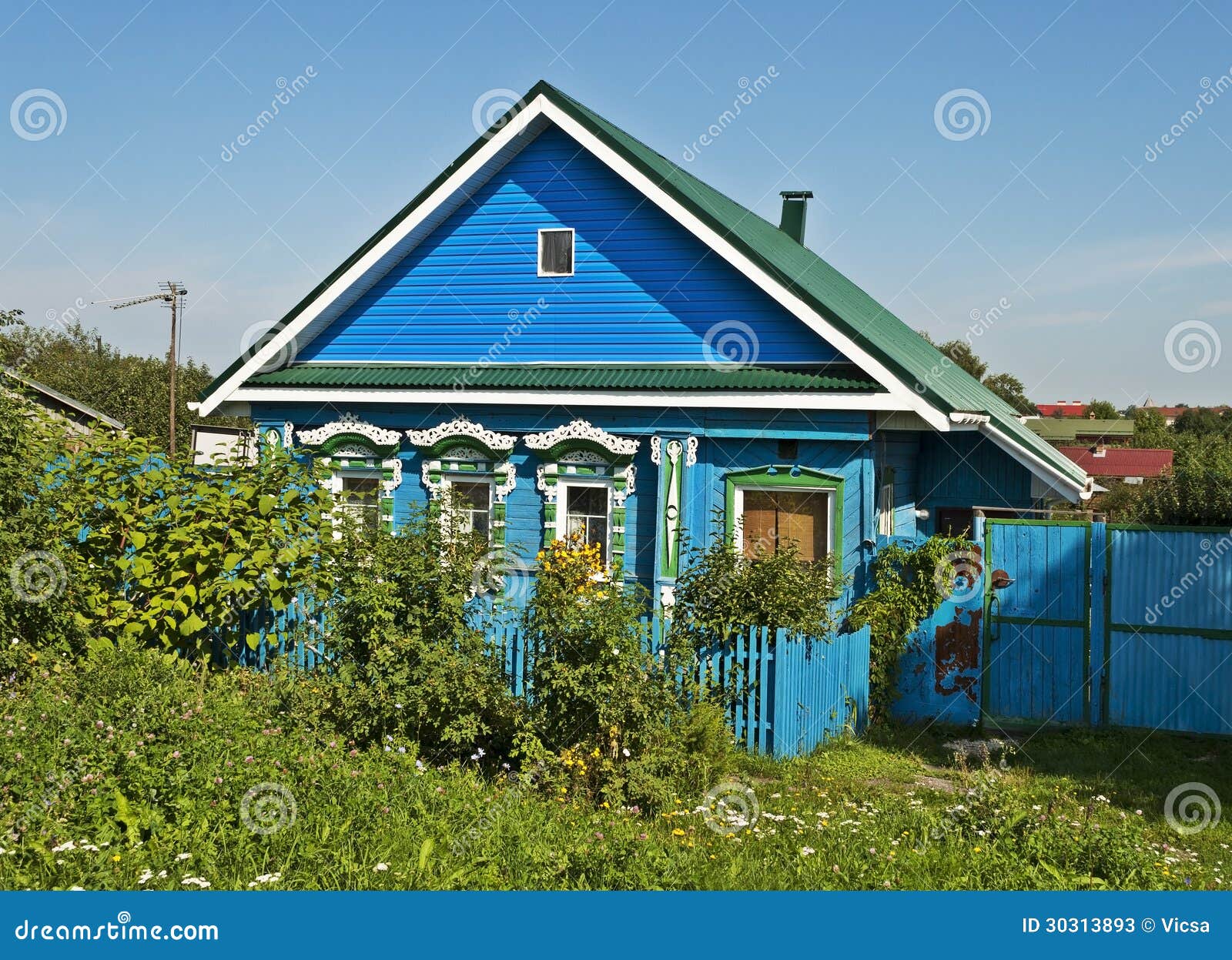 Покрасить Дом В Деревне Фото
