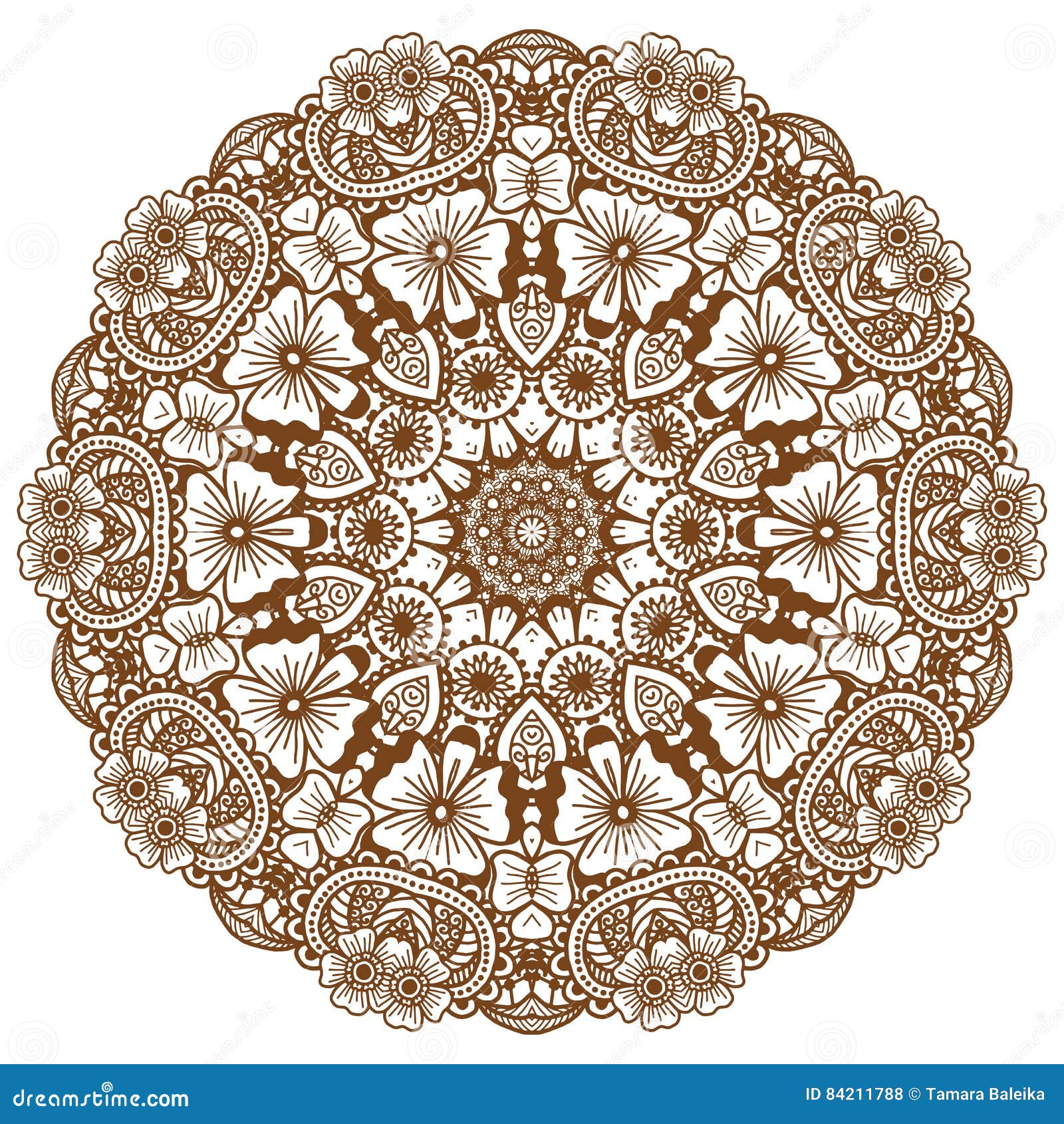 Round Ans Brown