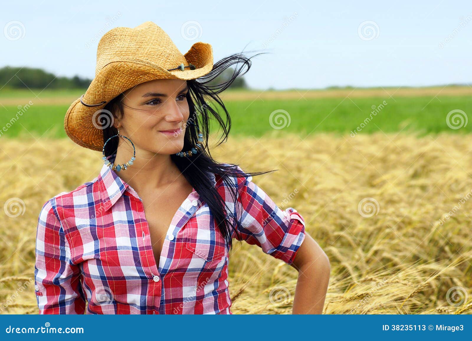 Brunette Cowgirl