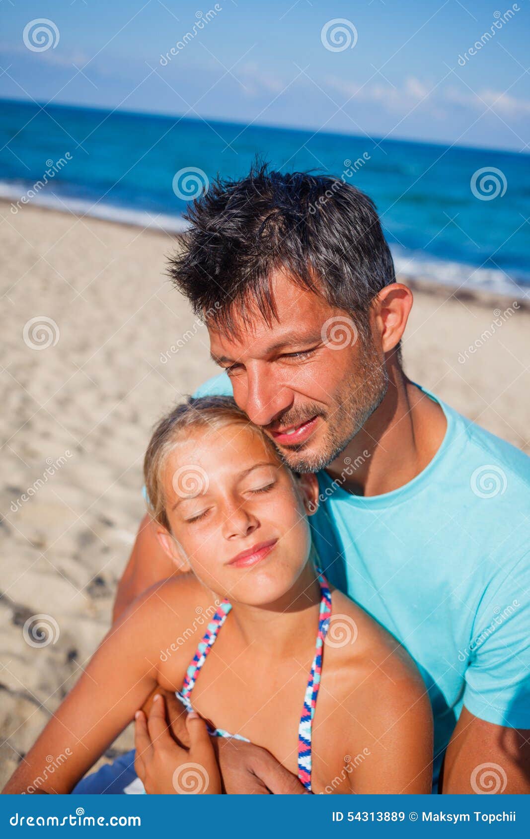 Dad daughter nude beach