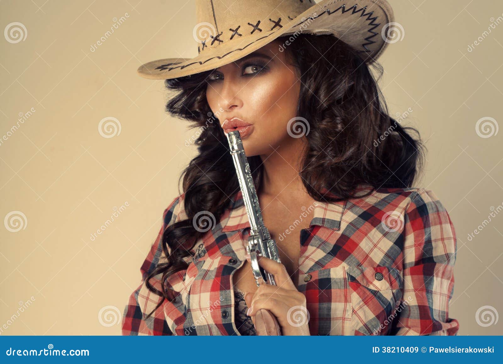 Brunette Cowgirl