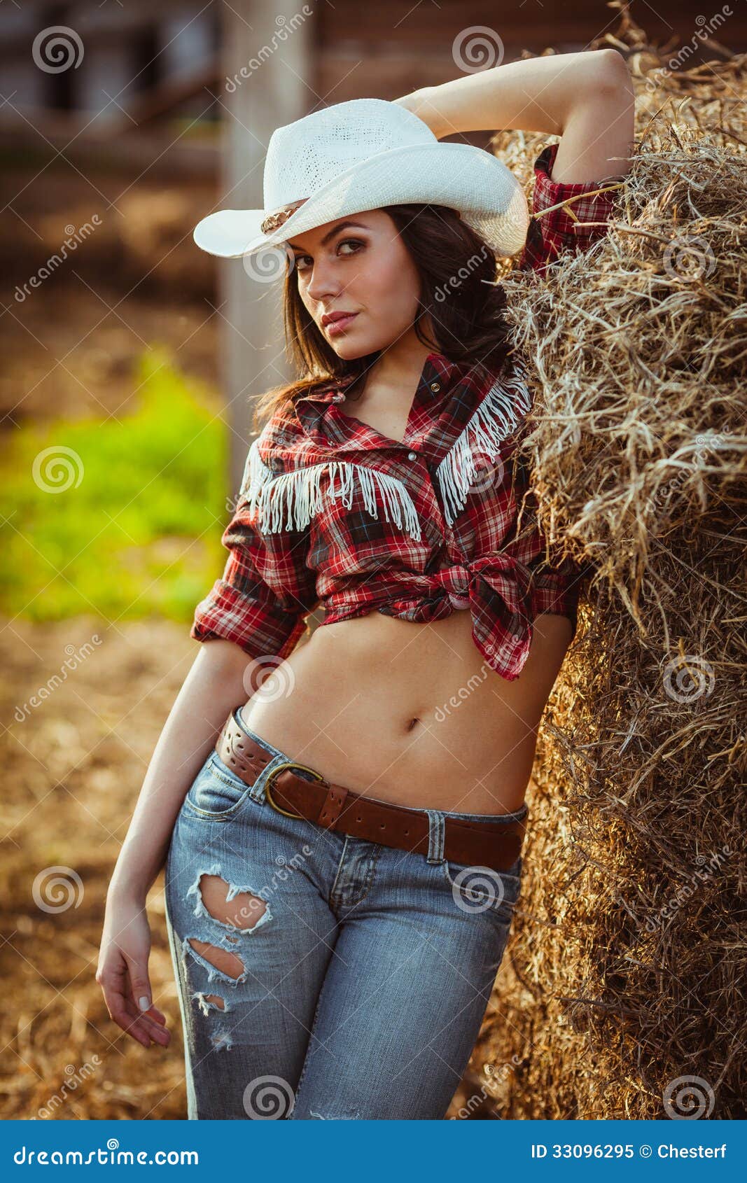 Brunette Cowgirl