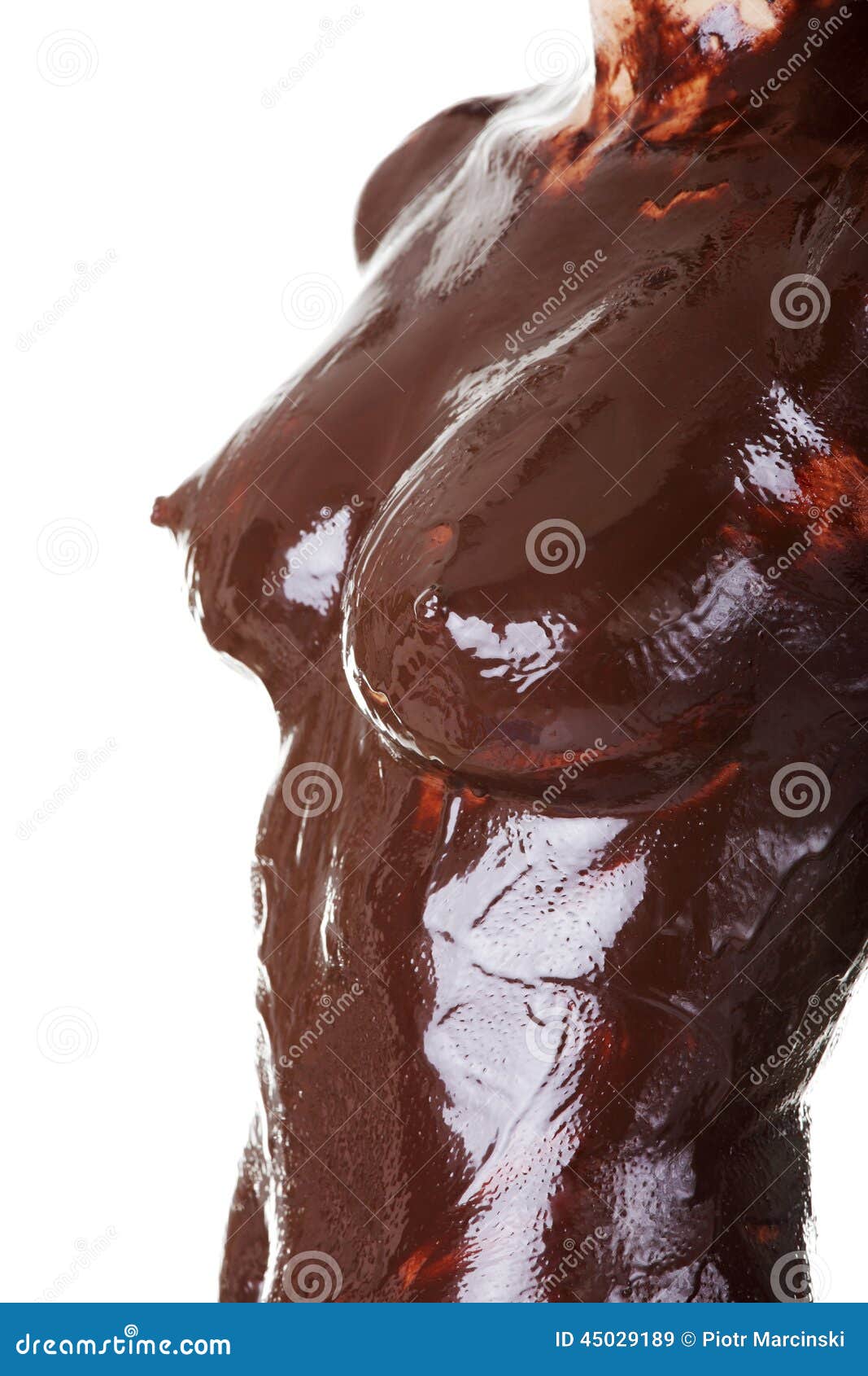 Naked Chocolate Syrup Fetish