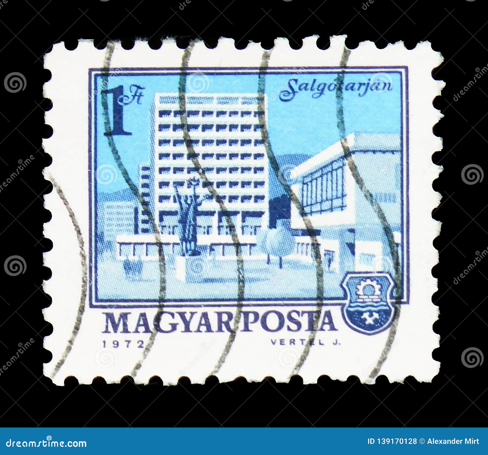 N Serie Del Tarja Del De Salga De Los Paisajes Urbanos Circa 1972 Foto De Archivo Editorial Imagen De Philately Philatelic