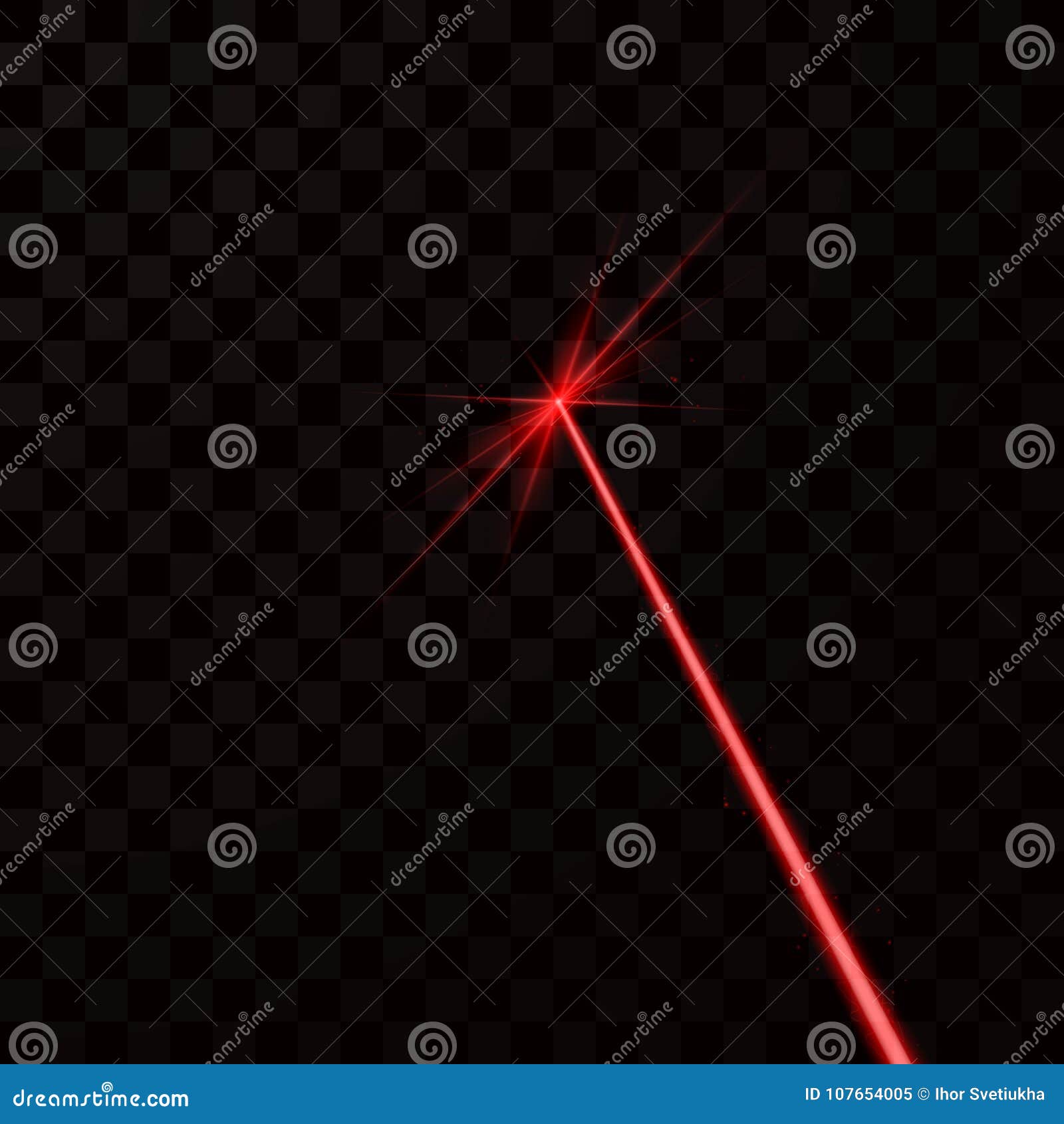 À Rayon Laser Rouge Rayon De Lumière Rouge Illustration De Vecteur  D'isolement Sur Le Fond Foncé Illustration de Vecteur - Illustration du  lumineux, cosmos: 107654005