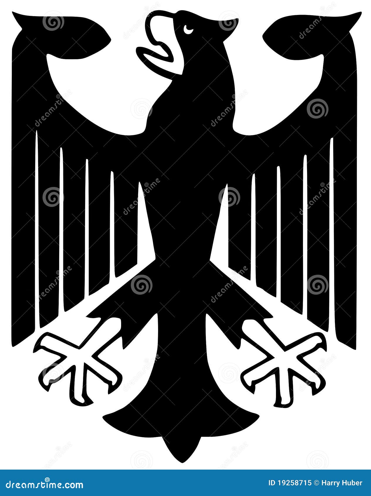 Águila federal de Alemania stock de ilustración. Ilustración de simbolice -  19258715