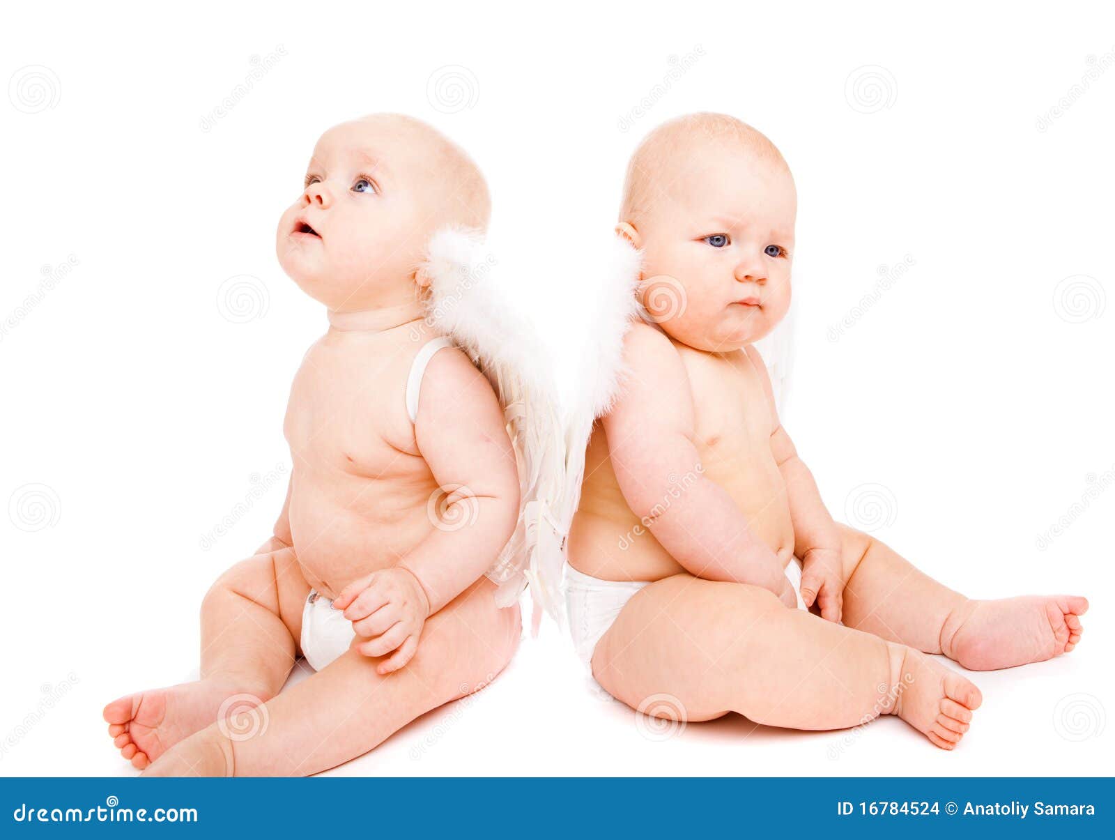 Angeles Del Bebe Foto De Archivo Imagen De Aureola Amigos