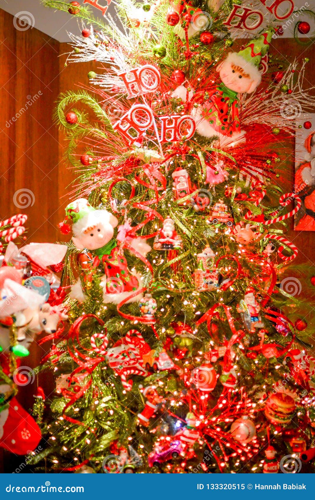 Árbol Adornado Del Día De Fiesta De La Navidad Con Los Duendes Imagen de archivo - Imagen de bastones, luces: 133320515 Árbol Adornado Del Día De Fiesta De La Navidad Con Los Duendes Imagen de archivo - Imagen de bastones, luces: 133320515