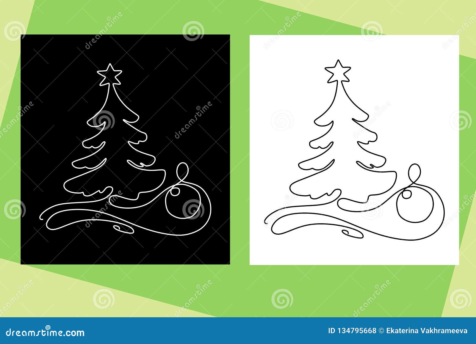 Árbol Continuo Del Dibujo Lineal Con La Bola De La Navidad En El Fondo Blanco Y Negro Ilustración del Vector - Ilustración de aislado, arte: 134795668 Árbol Continuo Del Dibujo Lineal Con La Bola De La Navidad En El Fondo Blanco Y Negro Ilustración del Vector - Ilustración de aislado, arte: 134795668