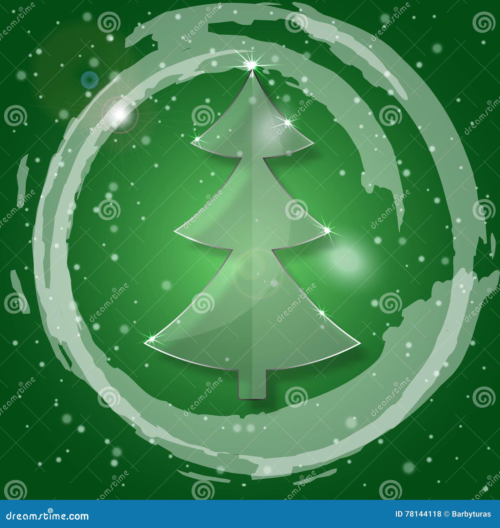 Árbol De Navidad De Cristal Stock de ilustración - Ilustración de mensaje,  burbuja: 78144118, image size:1600x1690