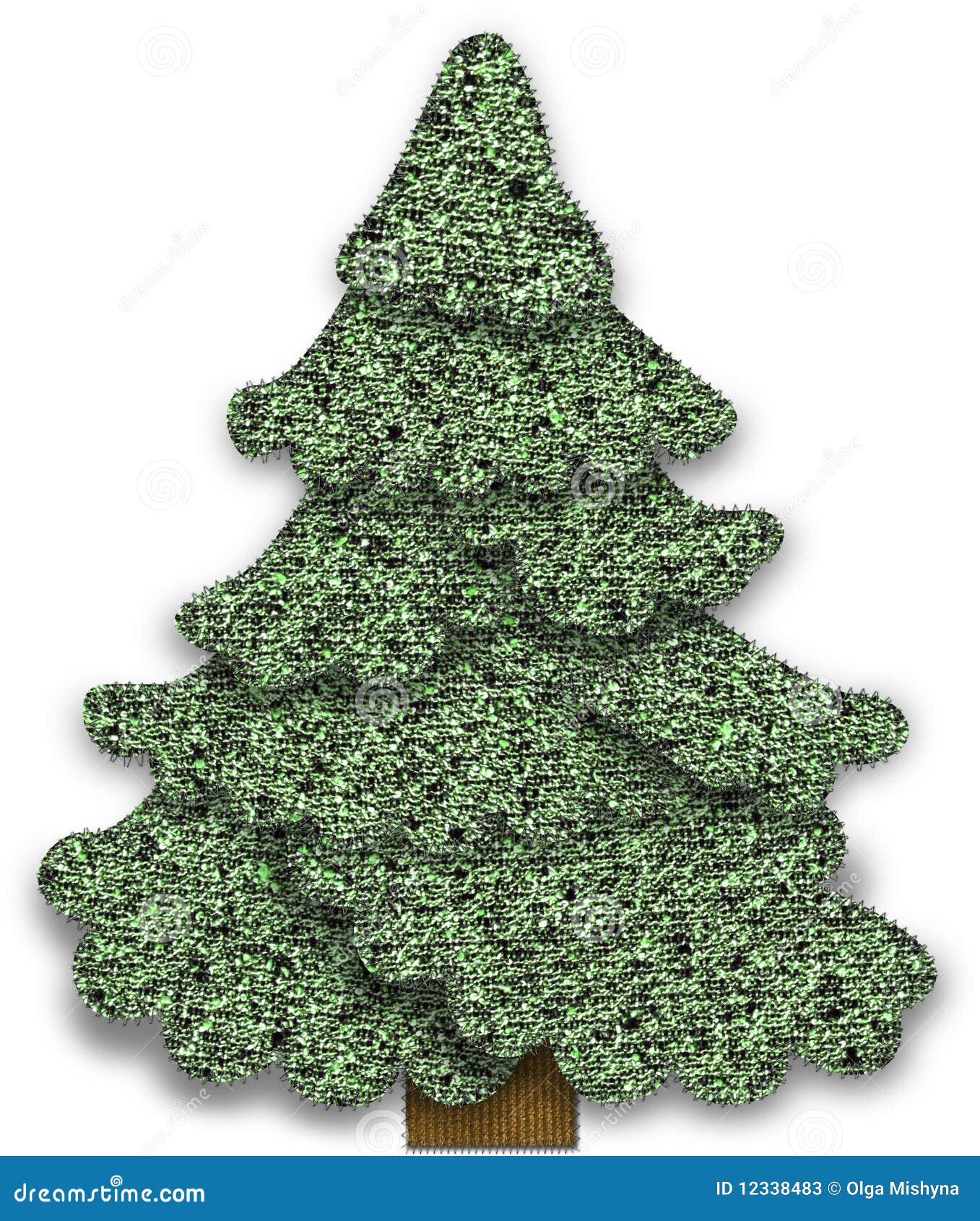 Árbol De Navidad De La Tela Imagen de archivo - Imagen de celebre, color:  12338483