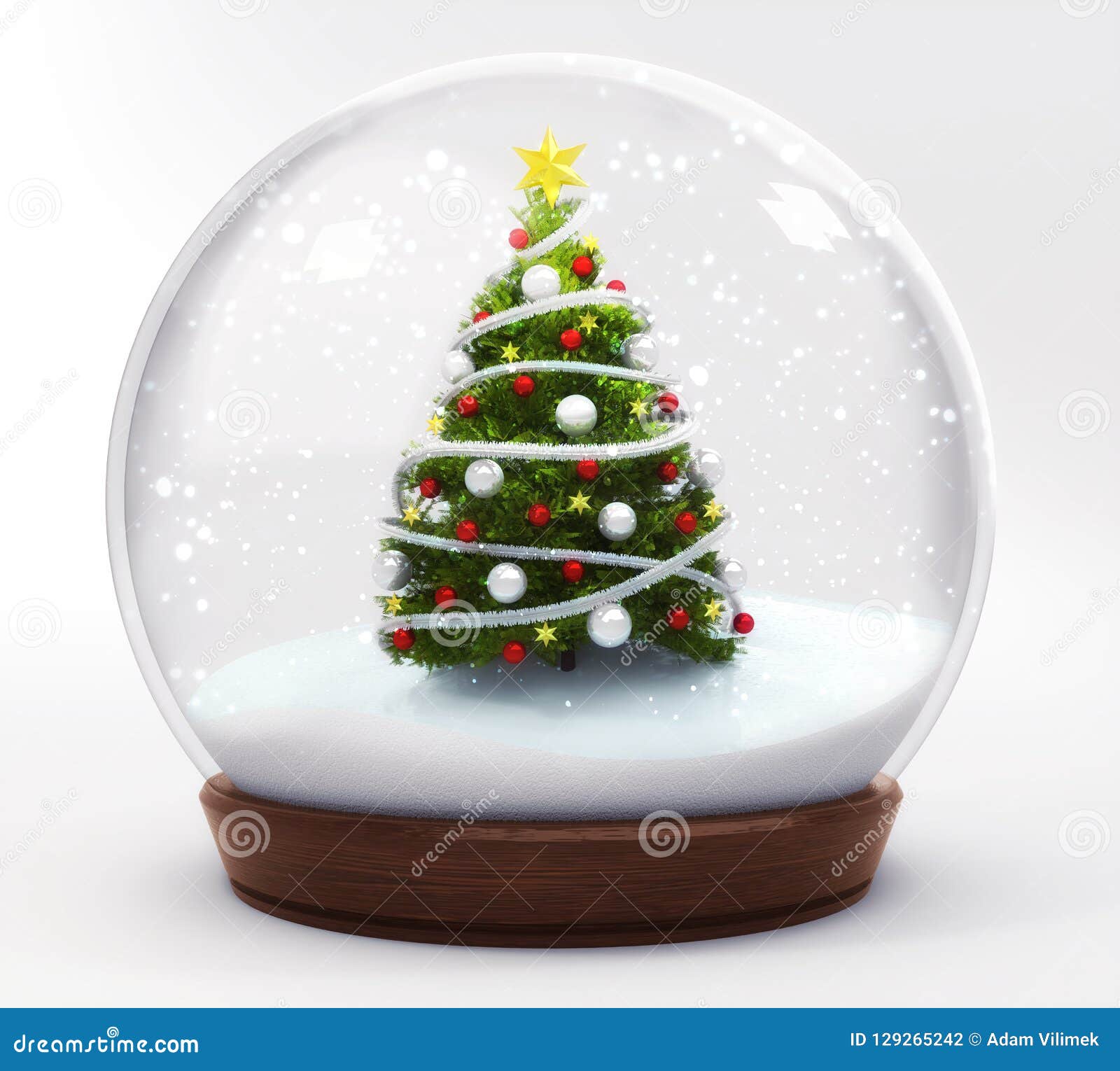 Spieluhrenwelt 48083 Figura decorativa de bola de nieve con árboles de Navidad 