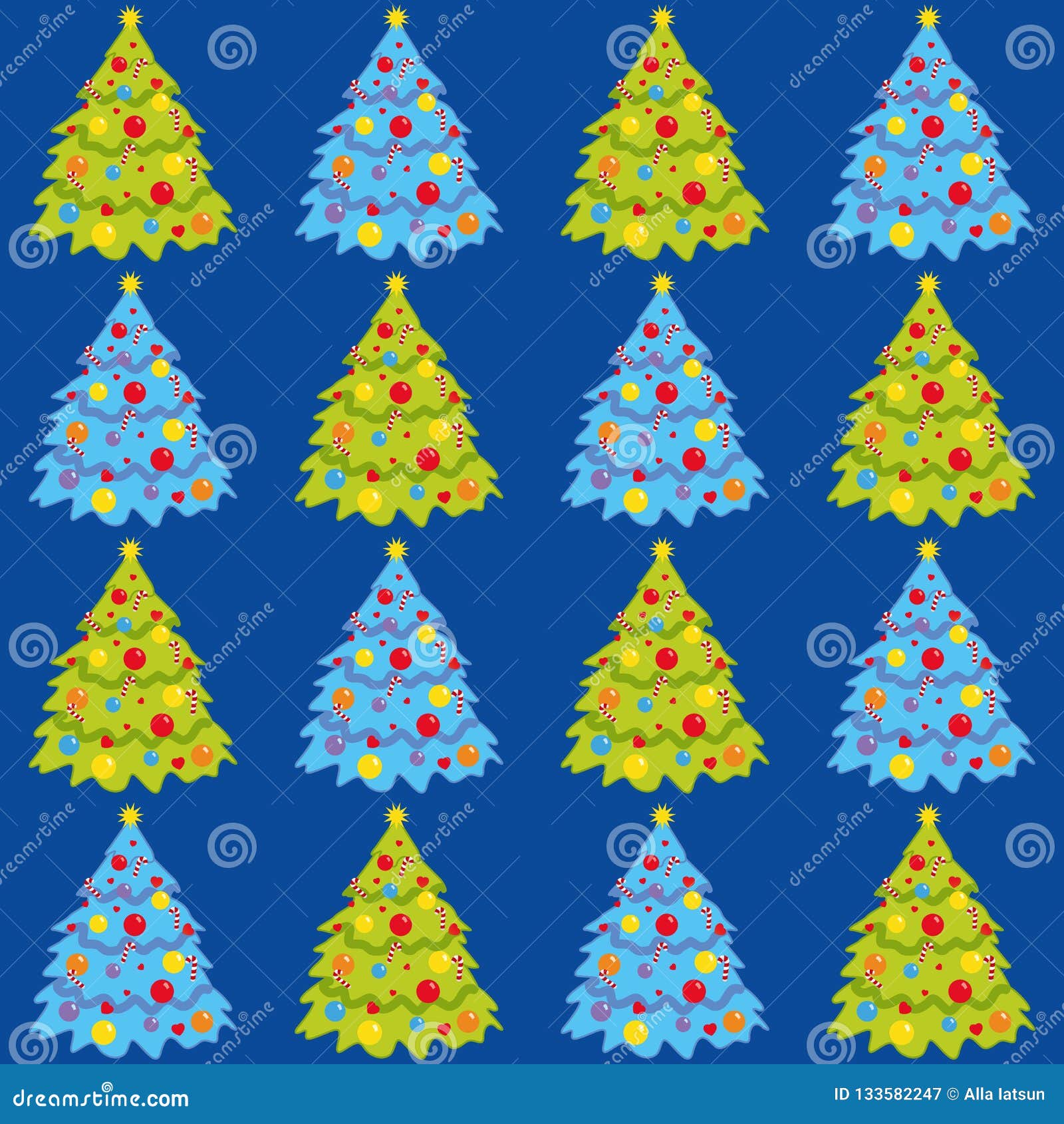 Árbol De Navidad, Fondo Inconsútil, Papel Pintado, Ejemplo Del Vector  Ilustración del Vector - Ilustración de fondo, verde: 133582247