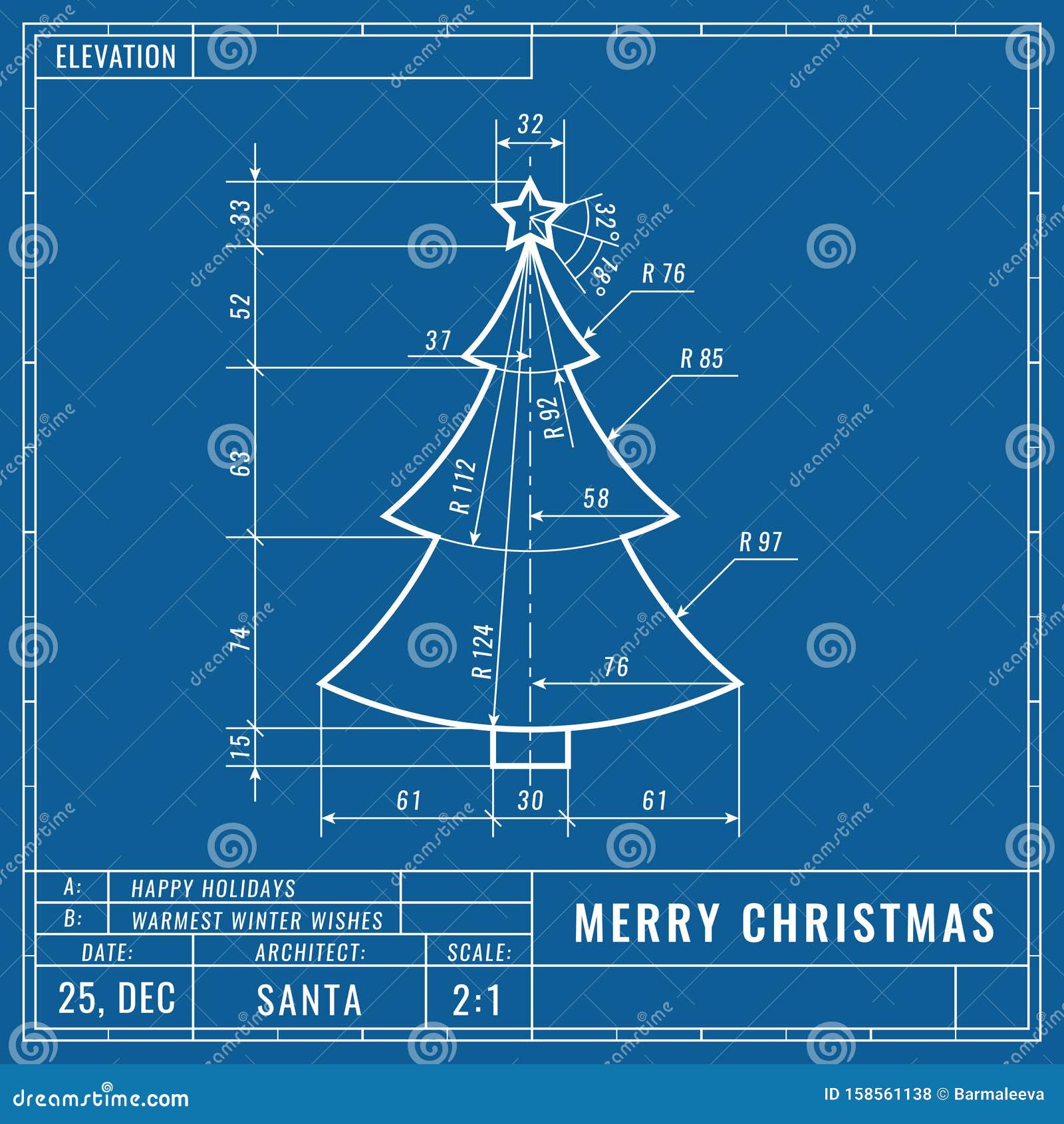 Árvore De Natal Como Desenho Técnico Conceito Técnico De Natal Desenhos De  Engenharia Mecânica Natal Ilustração do Vetor - Ilustração de postcard,  lado: 158561138