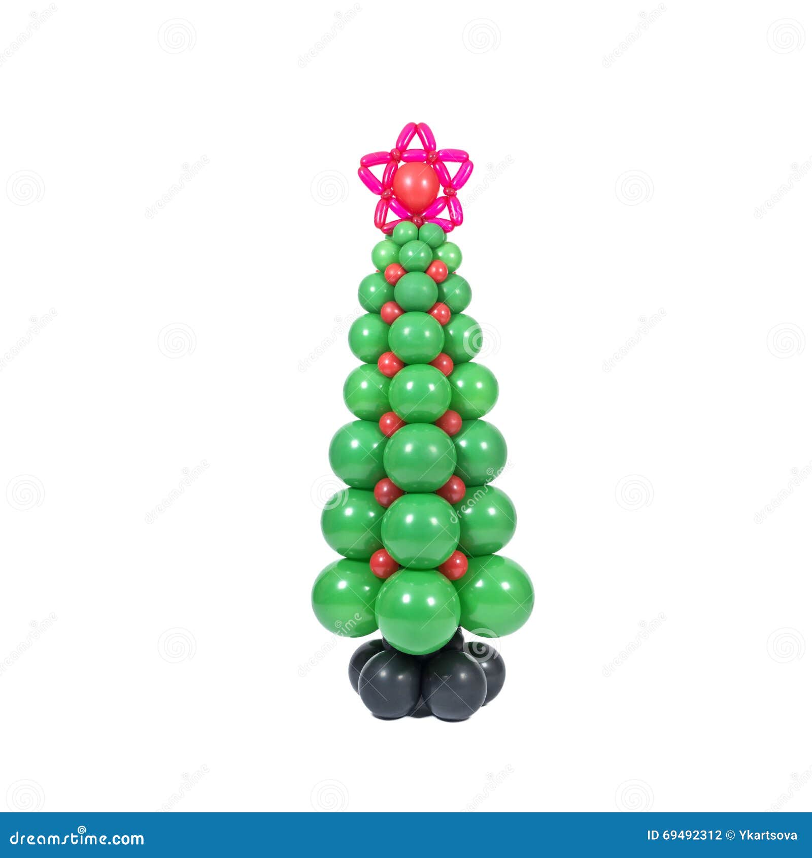 Árvore de Natal dos balões foto de stock. Imagem de feliz - 69492312