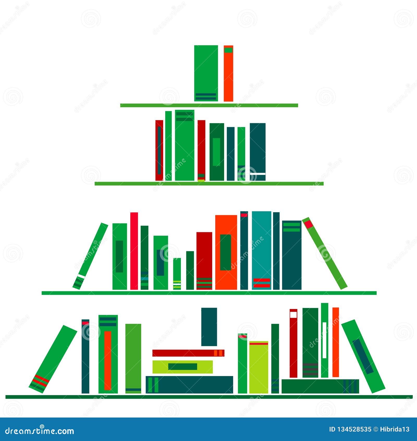 Árvore De Natal Feita Dos Livros Ilustração do Vetor - Ilustração de natal,  alegre: 134528535