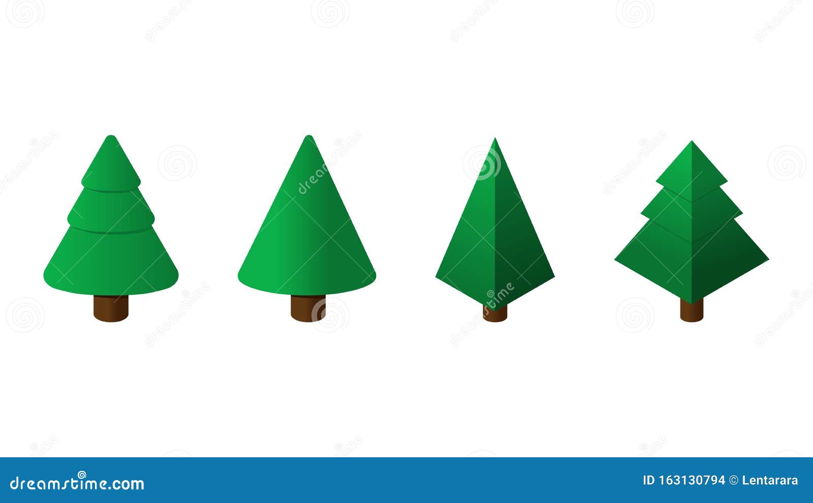 Árvores De Natal Isométricas Coleção De árvores Isométricas Em Forma De  Cone E Pirâmide Isoladas Sobre Fundo Branco Ilustração do Vetor -  Ilustração de alegre, cartoon: 163130794