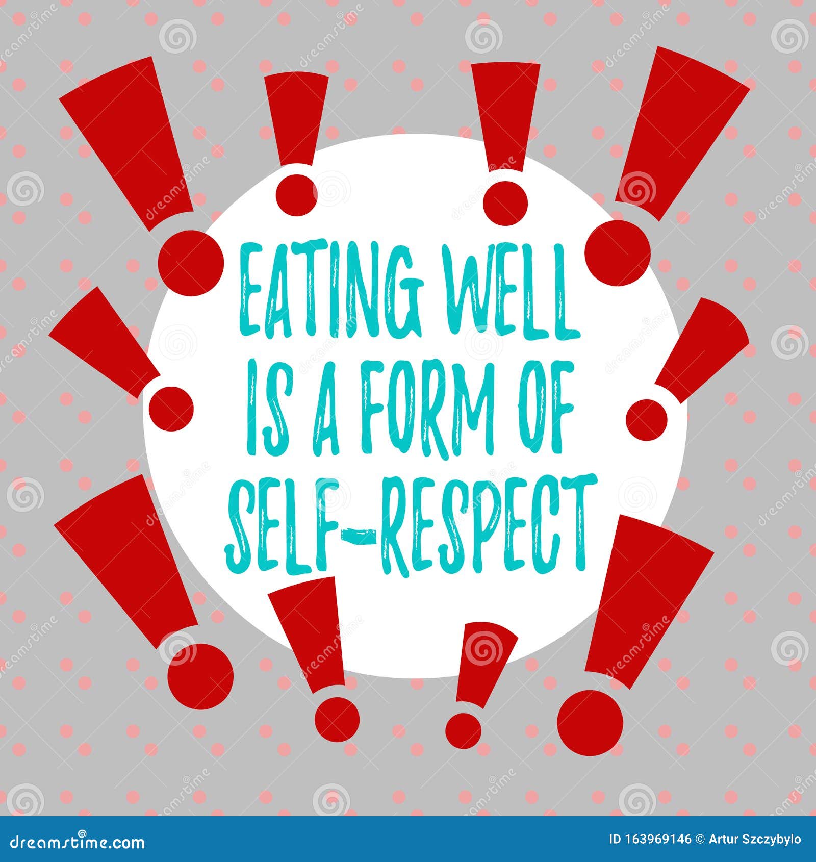 Ecrire Des Mots Bien Manger Est Une Forme De Respect De Soi Concept D Entreprise Pour Une Citation De Promotion D Un Mode De Vie Illustration Stock Illustration Du Sante Respect