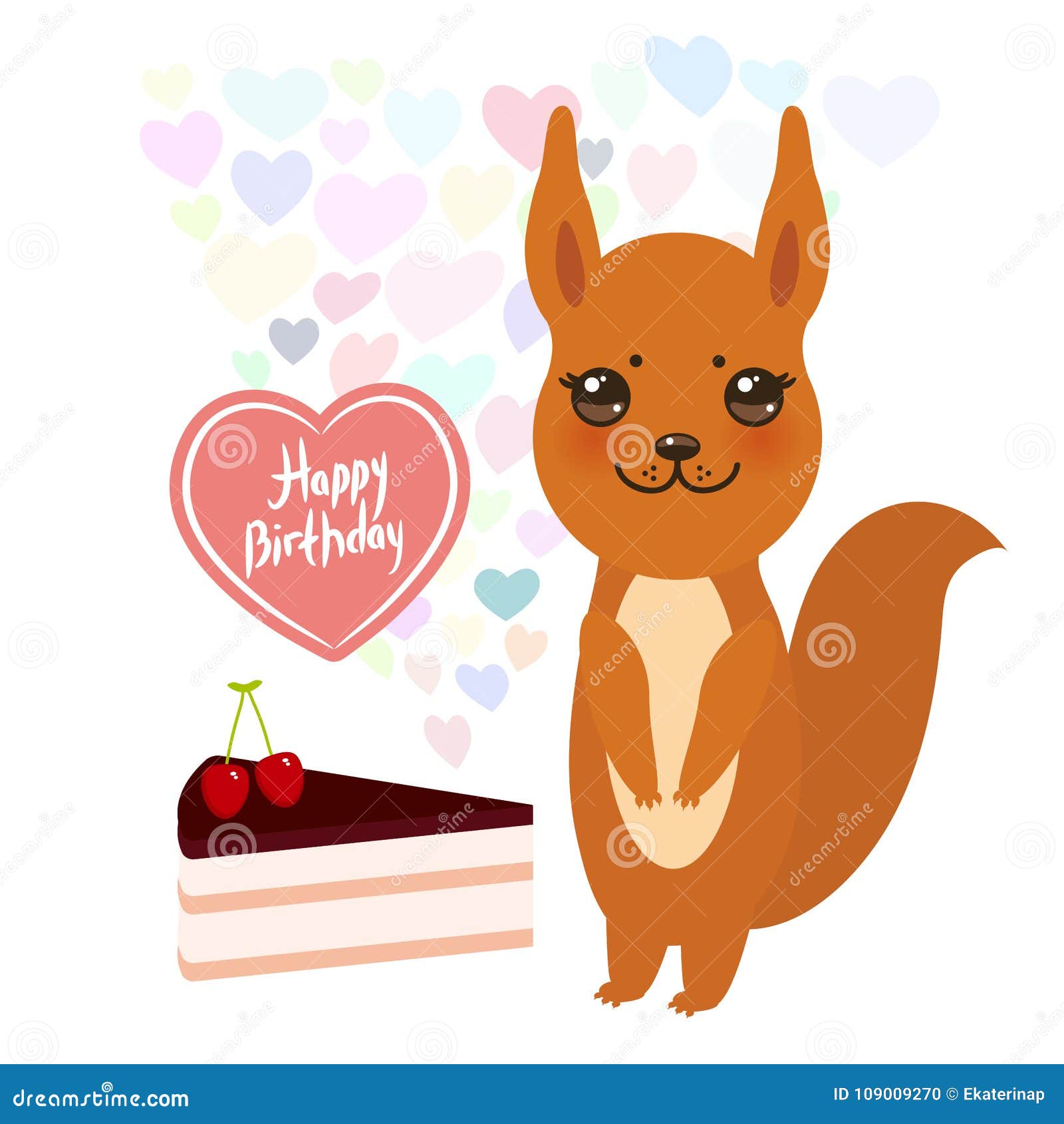 Ecureuil Mignon De Kawaii De Carte De Joyeux Anniversaire Avec Le Gateau Ballon Sous Forme De Coeur Couleurs En Pastel Sur Le F Illustration De Vecteur Illustration Du Decoration Concept Ecureuil Mignon De Kawaii De Carte De Joyeux Anniversaire Avec Le Gateau Ballon Sous Forme De Coeur Couleurs En Pastel Sur Le F Illustration De Vecteur Illustration Du Decoration Concept