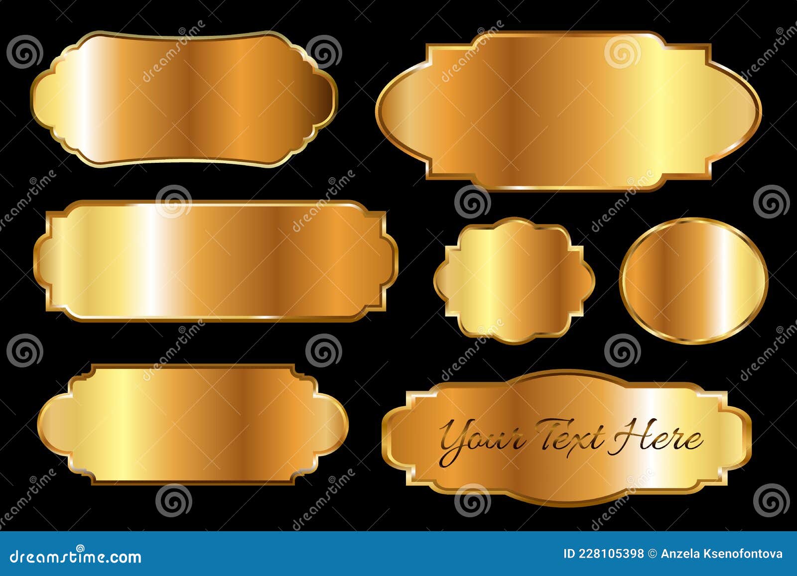 Signe d'insigne de luxe d'étiquette dorée brillante de qualité exclusive  sur fond blanc. Peut être utilisé comme meilleur choix, prix, édition  limitée, à vendre et autre logo d'autocollant d'entreprise. illustration  vectorielle 4562219