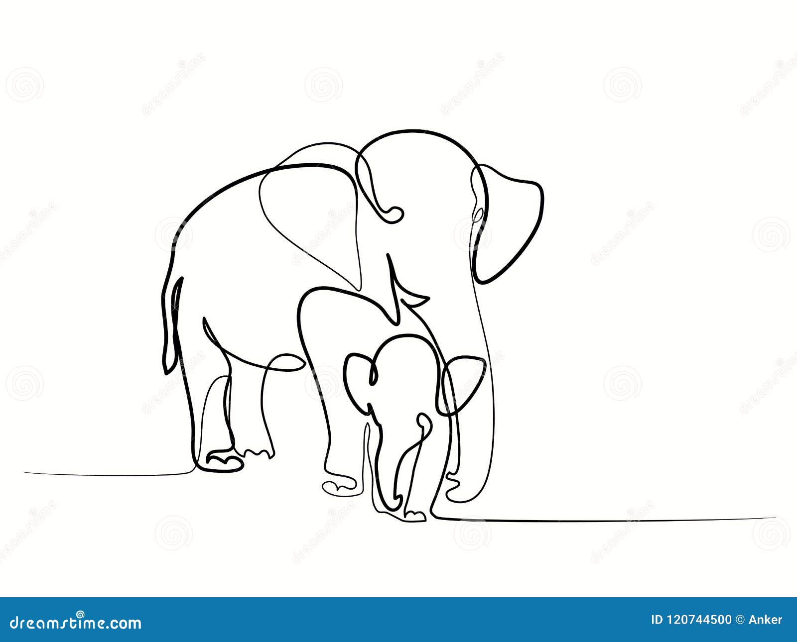 Elephant Avec La Cheri Illustration De Vecteur Illustration Du Conception