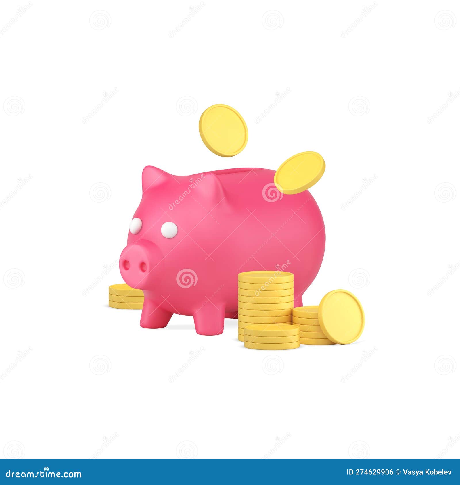 épargne Tirelire Banque Pièces D'or Budget Résultats Financiers  Investissement Bénéfice 3d Icône Vecteur Illustration de Vecteur -  Illustration du investissement, financier: 274629906