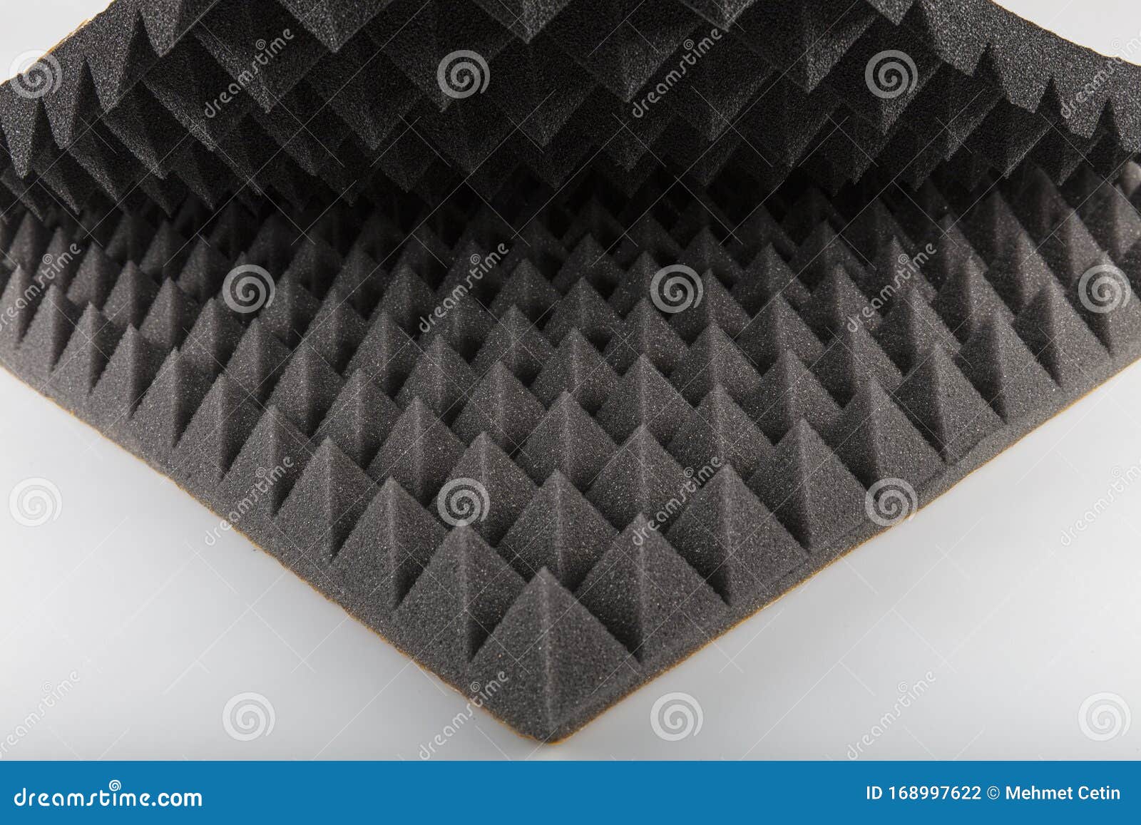 Éponge Acoustique D'isolation Phonique De Modèle De Pyramide Le Fond Sonore  De Caoutchouc Mousse Photo stock - Image du adhésif, bulle: 168997622