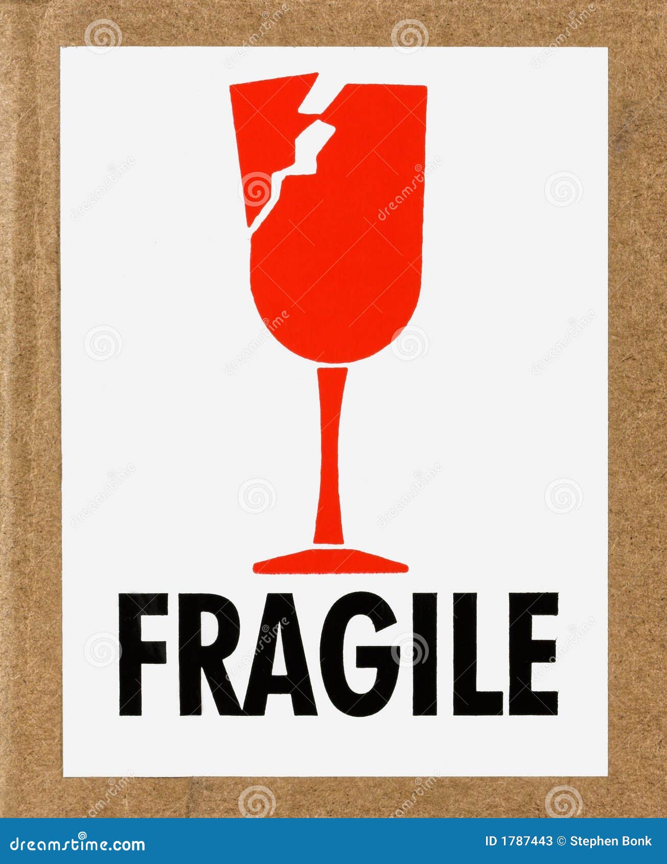 Étiquette fragile image stock. Image du étiquette, fragile - 1787443