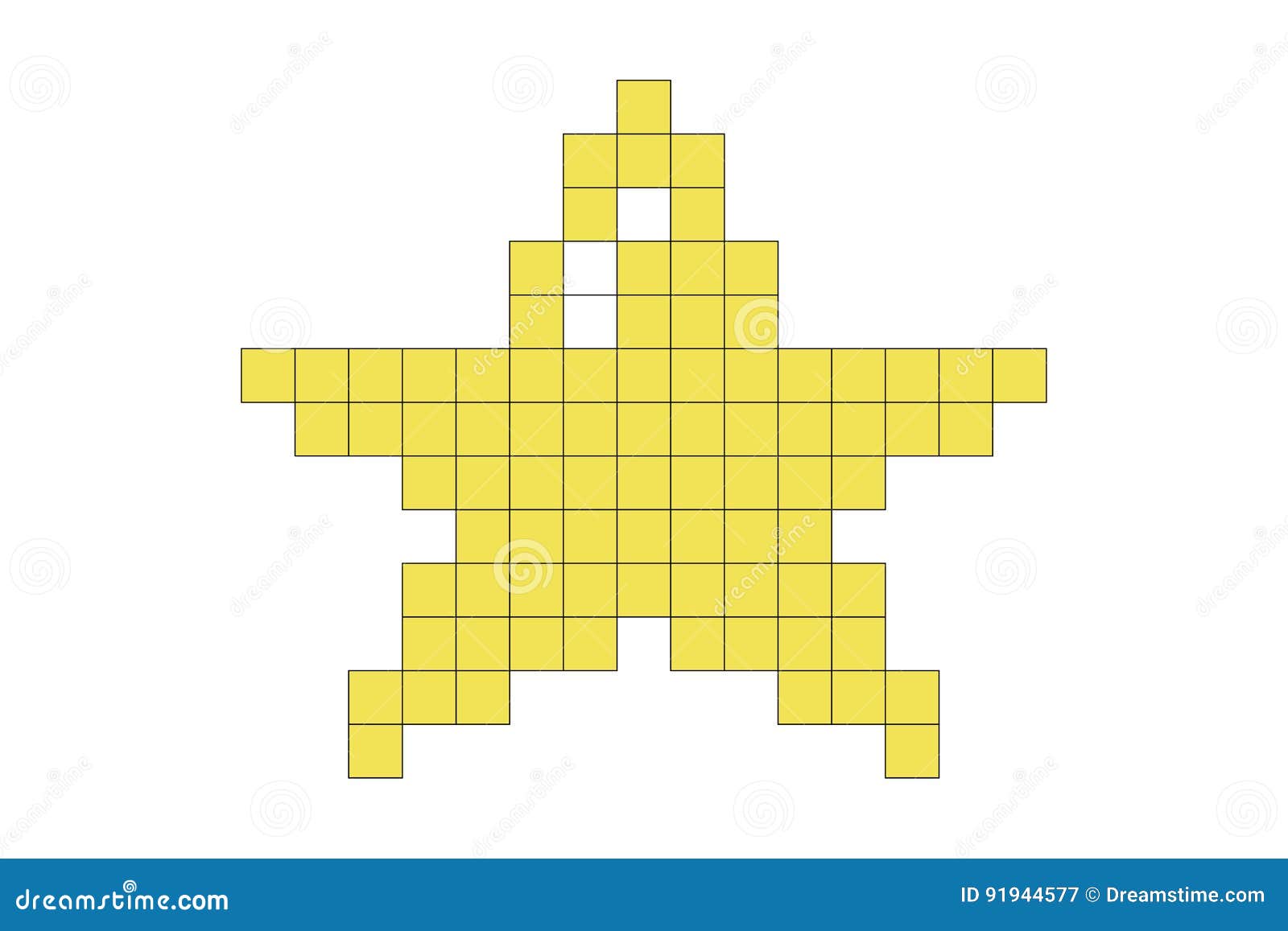 étoile De Pixel Illustration Stock Illustration Du Blocs