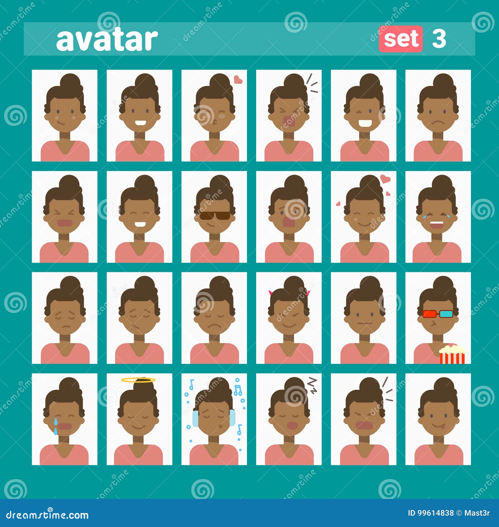 Perfil Ícone Feminino Emoção Avatar, Mulher Desenhos Animados