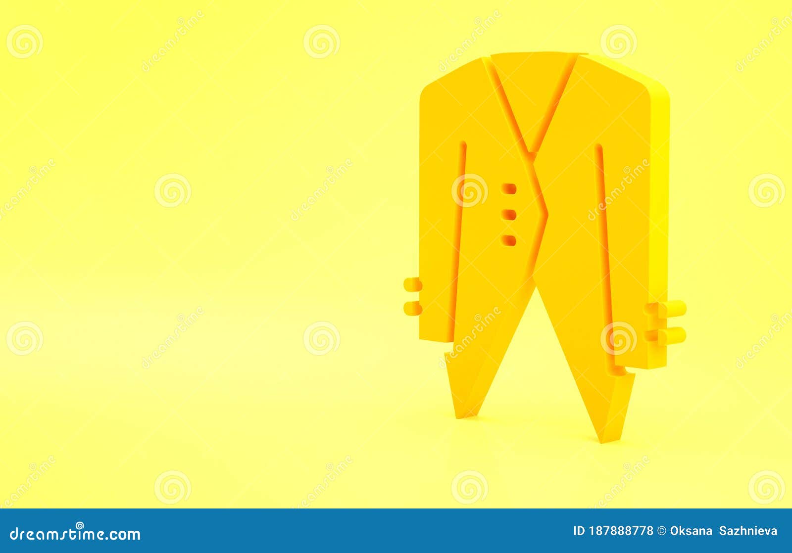 Caricatura Homem Careca Usando óculos E Terno Amarelo Ilustração
