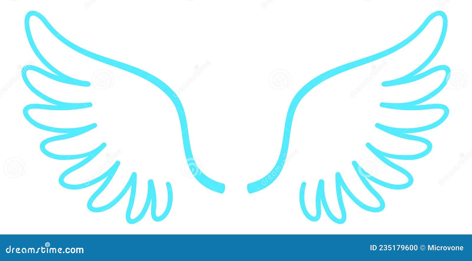 Logotipo Das Asas. Desenho Animado. Símbolo De Pureza E Voo Ilustração do  Vetor - Ilustração de liberdade, curva: 254434680