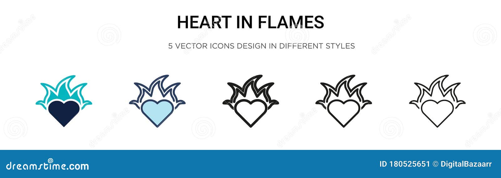 ícone linear de coração em chamas. paixão. ilustração de linha fina.  coração em símbolo de contorno de fogo. desenho de contorno isolado de  vetor 4619154 Vetor no Vecteezy