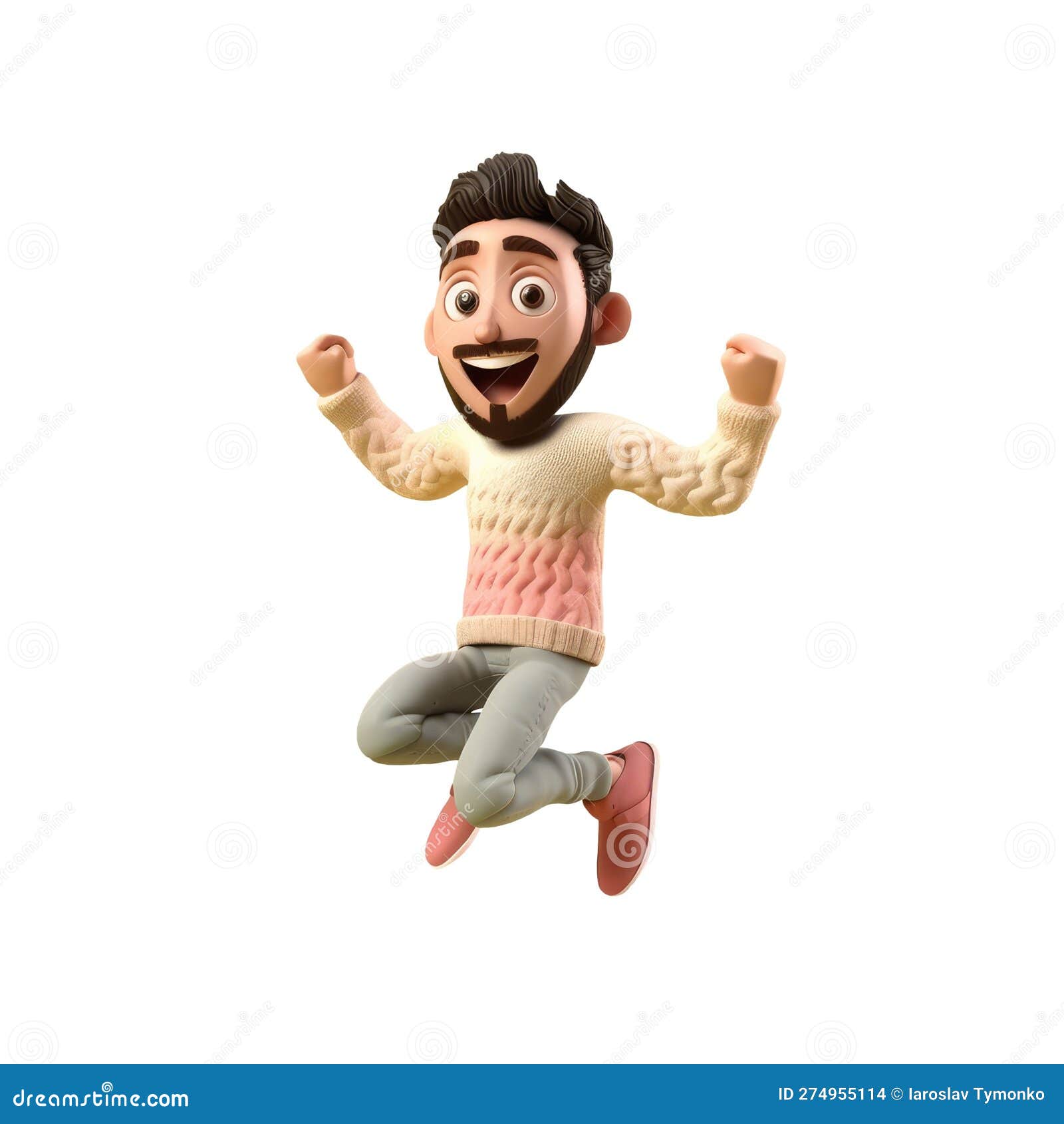 Ícone 3d Pessoas Kawaii Desenho De Um Homem Sorridente Balançando a Mão.  Retrato Brilhante De Um Fundo Isolado De Personagem Adole Foto de Stock -  Ilustração de macho, positivo: 274178632